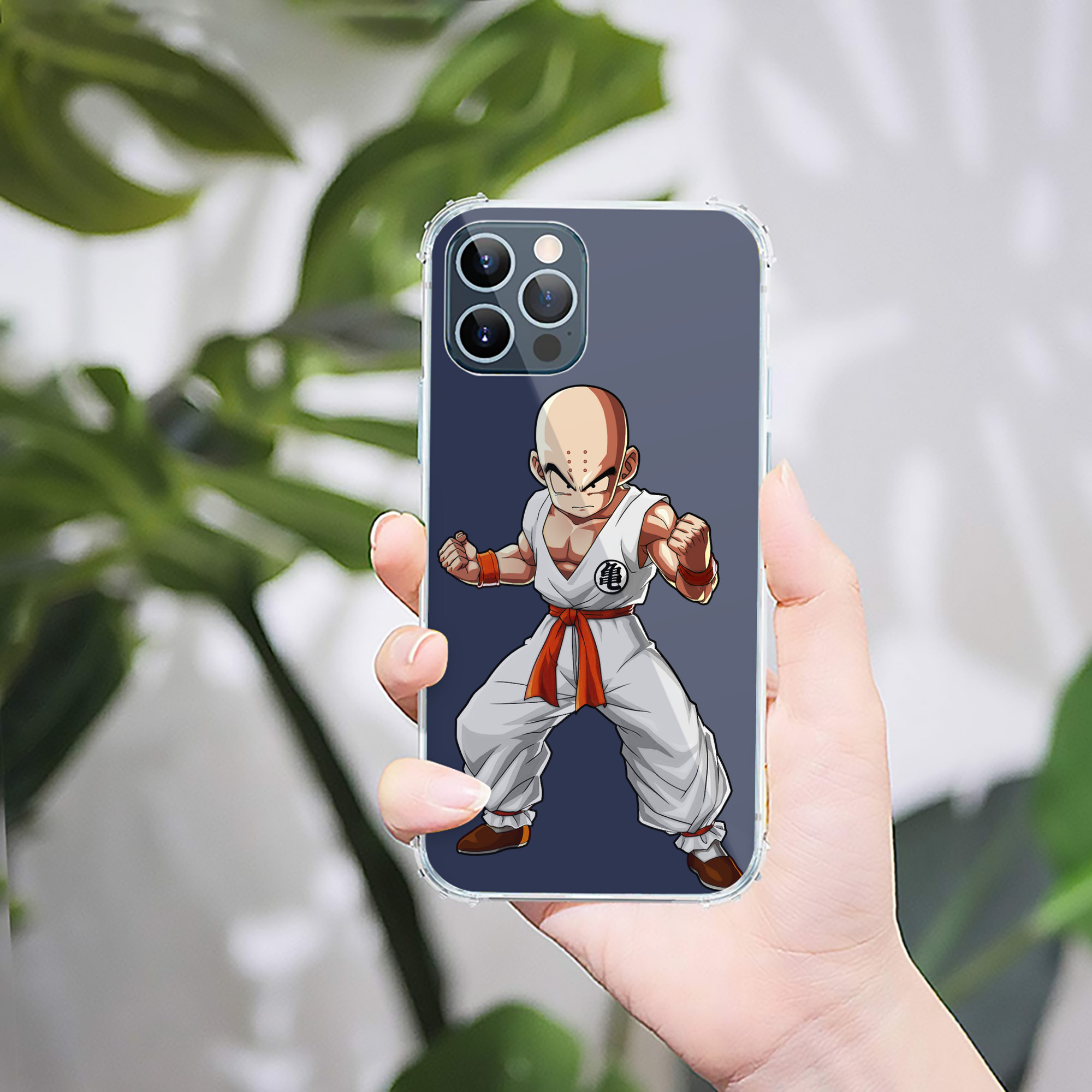 （画像用） ドラゴンボール クリリン DRAGON BALL krillin 【iPhone 12シリーズ対応】透明スマホケース（クリアソフトケース）